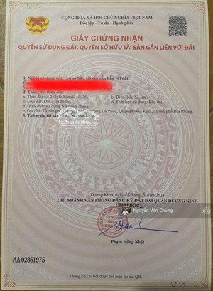 chủ gửi bán lô đất đẹp 52m2 ngõ 2,5m sau nhà mặt đường tại quảng luận đa phúccũ dt: 52 m2