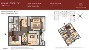 chuyển nhượng căn 1,5 ngủ mã 11. hướng đông bắc. chỉ 1,92 tỷ (thấp hơn giai đoạn 2)