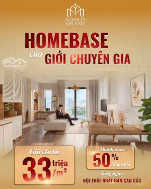 maison grand phú mỹ căn hộ 2pn 1 tỷ 9, full nội thất, thanh toán 50% nhận nhà 2026