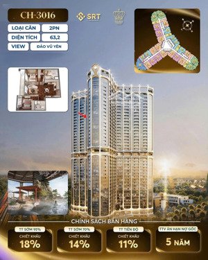 căn hộ cao cấp 2pn 2wc golden crown đầu tư giá chỉ 900tr