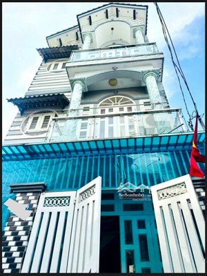 nhà 4 tấm hẻm ô tô thông gần nhà máy bia henieken, metro ngang 5m giá 5ty590