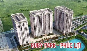 bán cc ruby park, 2,8 tỷ, 46,5m2, 1pn, full nội thất, pháp lý đầy đủ