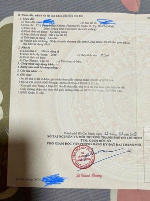 chính chủ bán nhanh nhà phường 4 quận 11 hồ chính minh giá tốt.