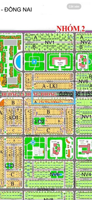 bán đất nền dự án hud nhơn trạch mặt tiền lê hồng phong sắp làm thông đã có sổ hồng riêng