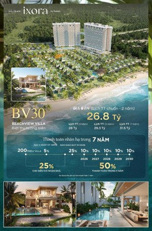 ixora beach view villa - siêu phẩm duy nhất còn lại 