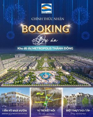 bán lô biệt thự siêu vip tại dự án thành metropolis. lô bt10