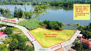 gấp: sơn tây cc cần bán 1088m làm nghỉ dưỡng cực đẹp - mặt hồ vip 0866 4263 chín chín