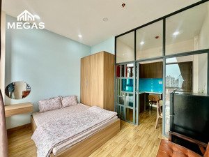 cho thuê căn hộ dịch vụ - 1pn tách bếp ban công rộng 30m2 mới xây 100%