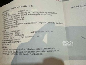 cần tiền bán gấp căn nhà cũ, gần chợ, siêu thị, hẻm thông thích quảng đức