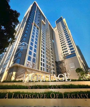 quỹ căn view hồ tây dự án heritage west lake: 95m2(2pn), 145m2 150m2, 4pn 180m2, duplex 267m2