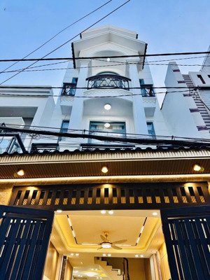 nhà đẹp phạm văn chiêu, p9, gò vấp, 6,9 tỷ, tl 4x12m 4pn, 3 lầu hẻm xe hơi ngủ trong nhà