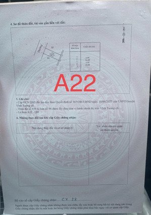 bán đất đấu giá thị trấn vĩnh tường gần trường cấp 3 đội cấn