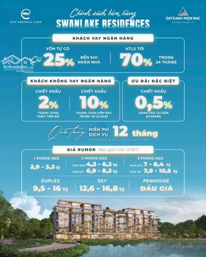 ra mắt siêu phẩm trung tầng swanlake - đẳng cấp giới thượng lưu