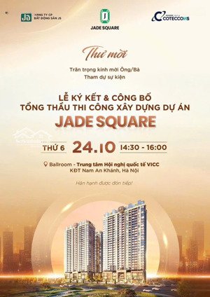 bán cc view đẹp, đủ tiện ích tại jade square, 8,5 tỷ, 80m2, 2pn, 2wc