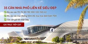quỹ 35 căn hàng nhà phố liền kề nhiều vị trí đẹp, diện tích từ 70-150m2, giá trực tiếp cđt