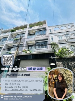 khu nhà cao tầng đào tông nguyên - nhà bè - 5 x 10 - hẻm xe hơi - 4 tầng - hơn 6