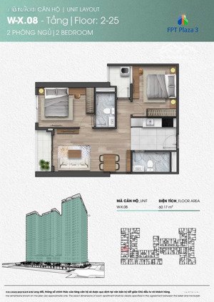 cần bán nhanh căn 2pn fpt plaza3 view thành phố tầng cao đẹp