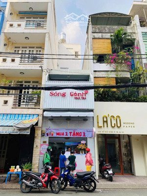 bán nhà mặt tiền 102 hồ bá kiện p15 q10 - ngay cv lê thị riêng - dt 3,3x9m (2 tầng + lửng) hđt 25tr