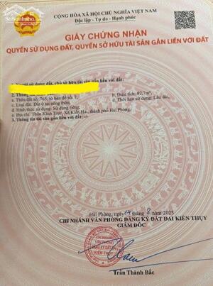 Bán đất Tân Phong - Kiến Thụy - Hải Phòng