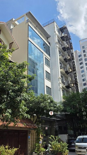 trung yên! tòa văn phòng 108m2, mặt tiền 7.5m, ô tô tránh, hầm để xe. doanh thu 80tr/th - 54 tỷ