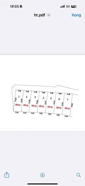 bán đất tại xã hồng thái, 1 tỷ 520, 80 m2, mặt tiền 5,48m