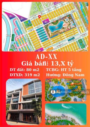 hàng hiếm ánh dương không số 80m2 mt5m hướng đn. nhà trục thông đường lớn 20m, hoàn thiện nt 5 tầng