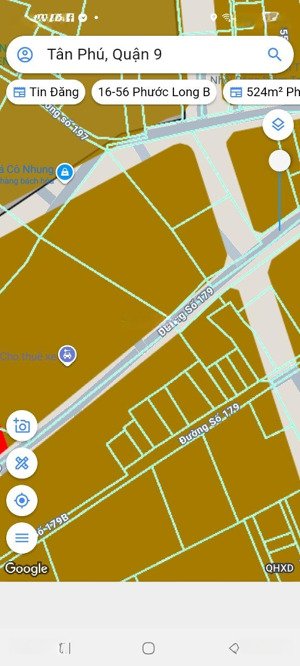 q9 - mặt tiền đường 179 : 175m2 - 7 tỉ đất vuông - không quy hoạch