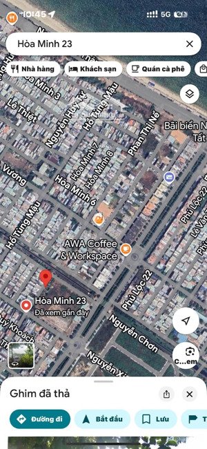bán lô đất mặt tiền hoà minh 23 , cách biển 300m