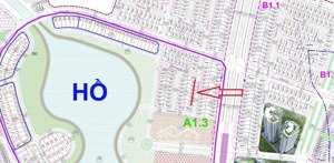 bán nền biệt thự đông nam gần hồ khu a1.3 vị trí vip
