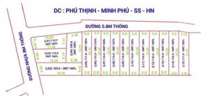 chính chủ bán đất minh phú - sóc sơn. gần ubnd phường, trụ sở công an, gấn sân bay nội bài