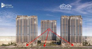 bán gấp căn 2pn góc tầng trung view thoáng , dt 58m2, hỗ trợ vay, free dịch vụ 2 năm giá 3.8x