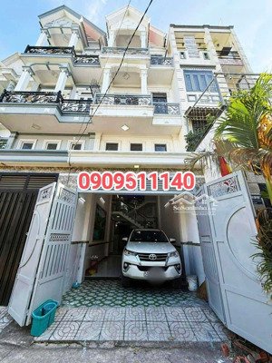 nhà 4 tầng mái thái sang trọng - 65m2 - cách mặt tiền lâm thị hố vài bước chân - hẻm xe tải 6m