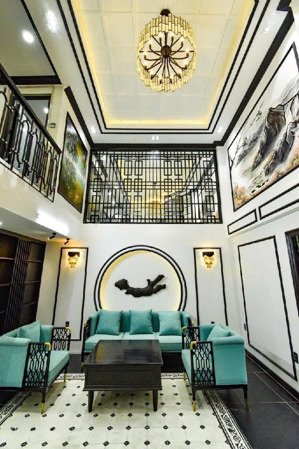 biệt thự lô góc 9x9m thang máy 600kg full nội thất hẻm 5m thông gần công viên gò vấp