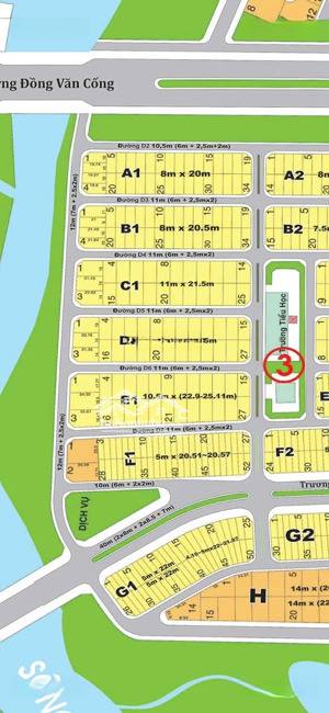 hàng hiếm view sông giồng đường lê hữu kiều, q2 cũ. bán đất 2mt dt 10 x 20m, giảm còn 67.8 tỷ tl