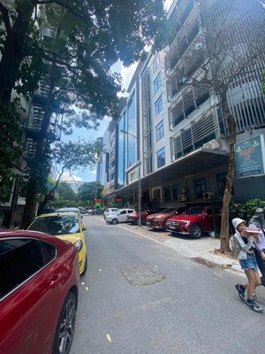 bán tòa văn phòng ngõ thông ô tô có vỉa hè cây xanh 100m2 9 tầng có hầm mặt tiền 7,5m
