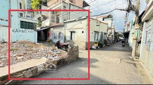 bán lô đất hẻm xe hơi thông, ngay chợ, trường học thống nhất p.16 gò vấp