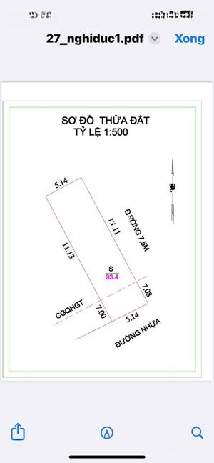siêu phẩm nghi đức, 93.4m2 góc,đường 7.5m. đông nam, mát mẻ. giá 3.5 tỷ. liên hệ