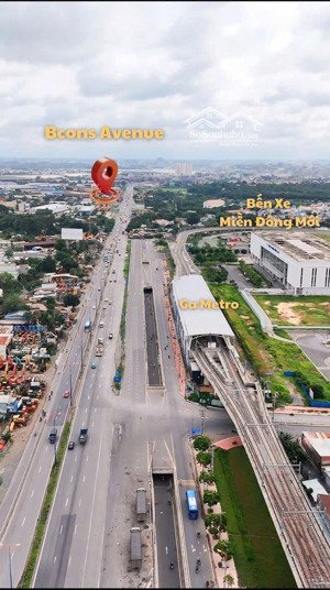 căn hộ bcons avenue 1.950 tỷ hướng đông nam 2pn2wc kế căn góc rộng thoáng, mặt tiền xa lộ hà nội