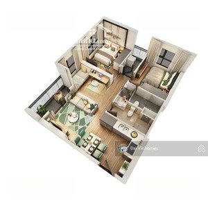 bán nhanh căn 2pn + 1 góc dtich to 75m2 tại tòa ld2, tt tiến độ 2 năm