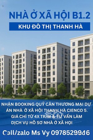 ra mắt tổ hợp nhà ở xã hội & quỹ căn thương mại thanh hà cienco5 hà đông - chỉ từ 45tr/m