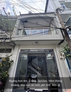 bán nhà 2 lầu đầy đủ nội thất 1tỷ550tr diên hồng p1 bình thạnh sổ hồng riêng