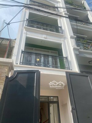 nhà mới 100% chủ xây ở tâm huyết ô tô vào nhà hxh lê quang định, 4x20m 4 tầng - vuông a4 - 4pn/5wc