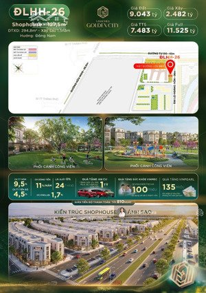 bán ngay song lập shop mã căn đẹp đlhh 26 căn hiếm, vị trí vàng, giá tốt nhất vinhomes golden city
