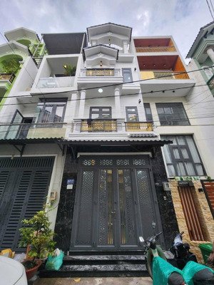 bán nhà mới keng 4x13m.xây 3 lầu hẻm 7m.trục đường lê thị riêng,phường thới an.q12.lh 