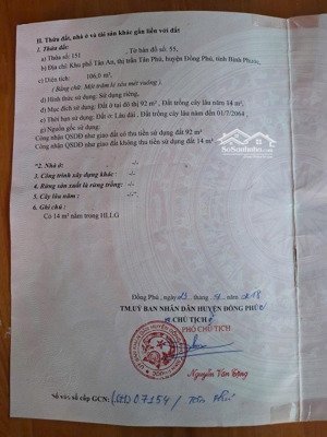 bán nhà hai mặt tiền shr kế bên siêu thị coopmart đồng phú