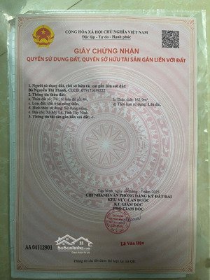 hoa hồng 40tr - cần bán gấp đất thổ cư 162m2 tại tân trạch, cần đước, long an