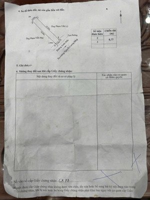 đất mặt đường xuân biều, phường phù liễn, kiến an
- diện tích: 126m2 ngang 4,5m - hướng: đông nam