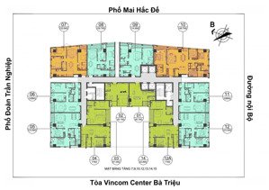 bán ch 2pn + 1 dự án hoàng thành tower 114 mai hắc đế, dt 123.5m2. lh 