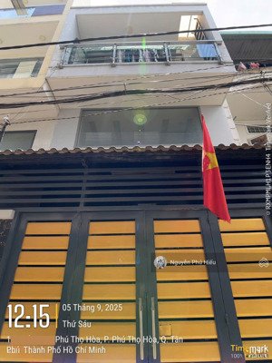 bán nhanh nhà phú thọ hoà - tân phú 3 tầng - 4,5x11,5-giá chỉ 5.9 tỷ(tl)