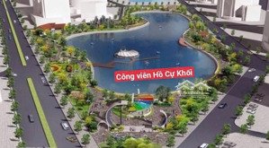 bán đất cự khối, p. long biên 130m2 mt 12m ngõ thông ô tô gần hồ đầm tranh